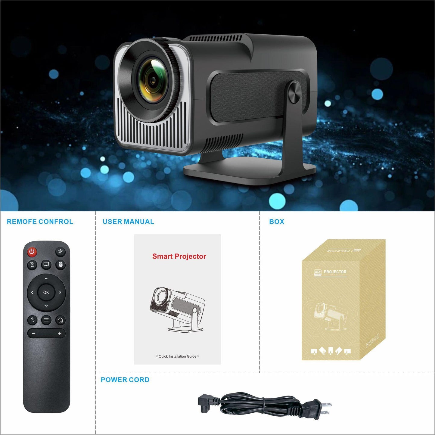 BeamCan™ Pro – Leistungsstarker Full-HD Mini-Projektor | 4K-Support, Wi-Fi 6, Bluetooth 5.0