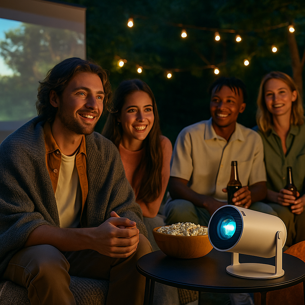 BeamCan HY300 Mini Beamer – kompakter 4K-Projektor für Heimkino und Reisen